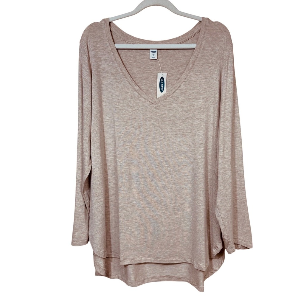 Old Navy Luxe Tunic Top Oatmeal XL